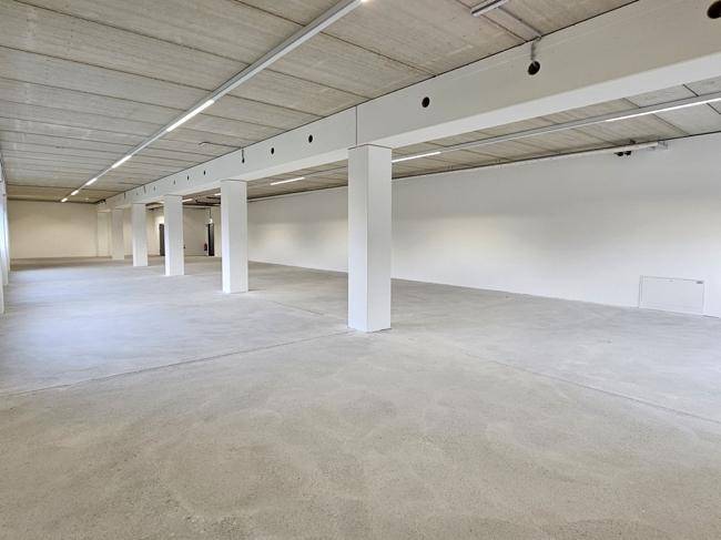 Geräumiger, unmöblierter Raum mit Betonboden und hohen Decken, bereit für individuelle Gestaltung.