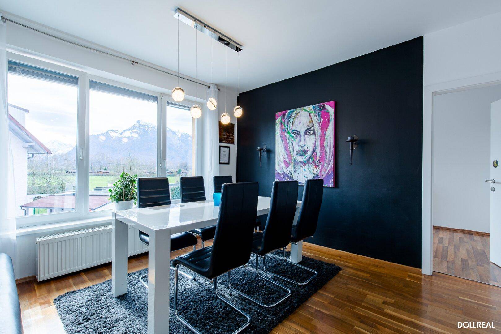 Esszimmer mit tollem Untersbergblick!