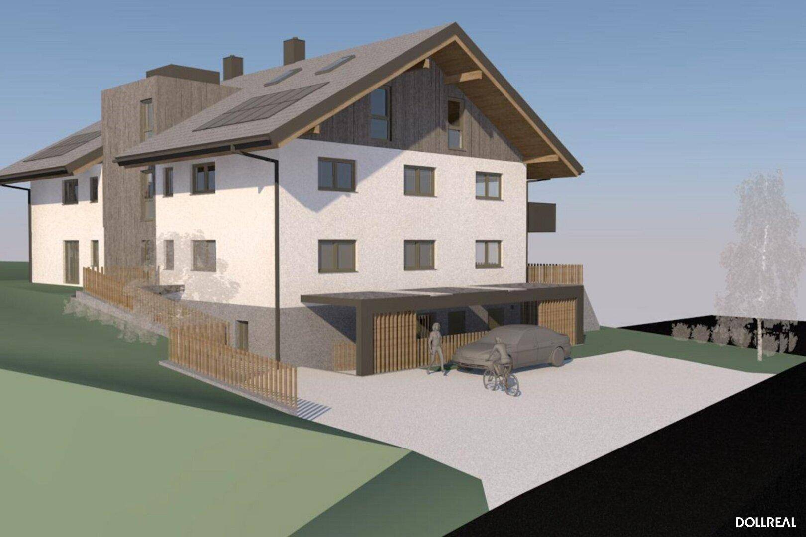Projektansicht NO, Zufahrtsbereich