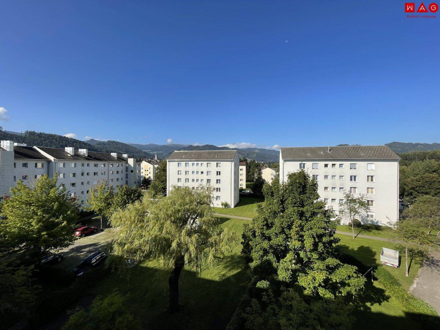 Ausblick vom Balkon