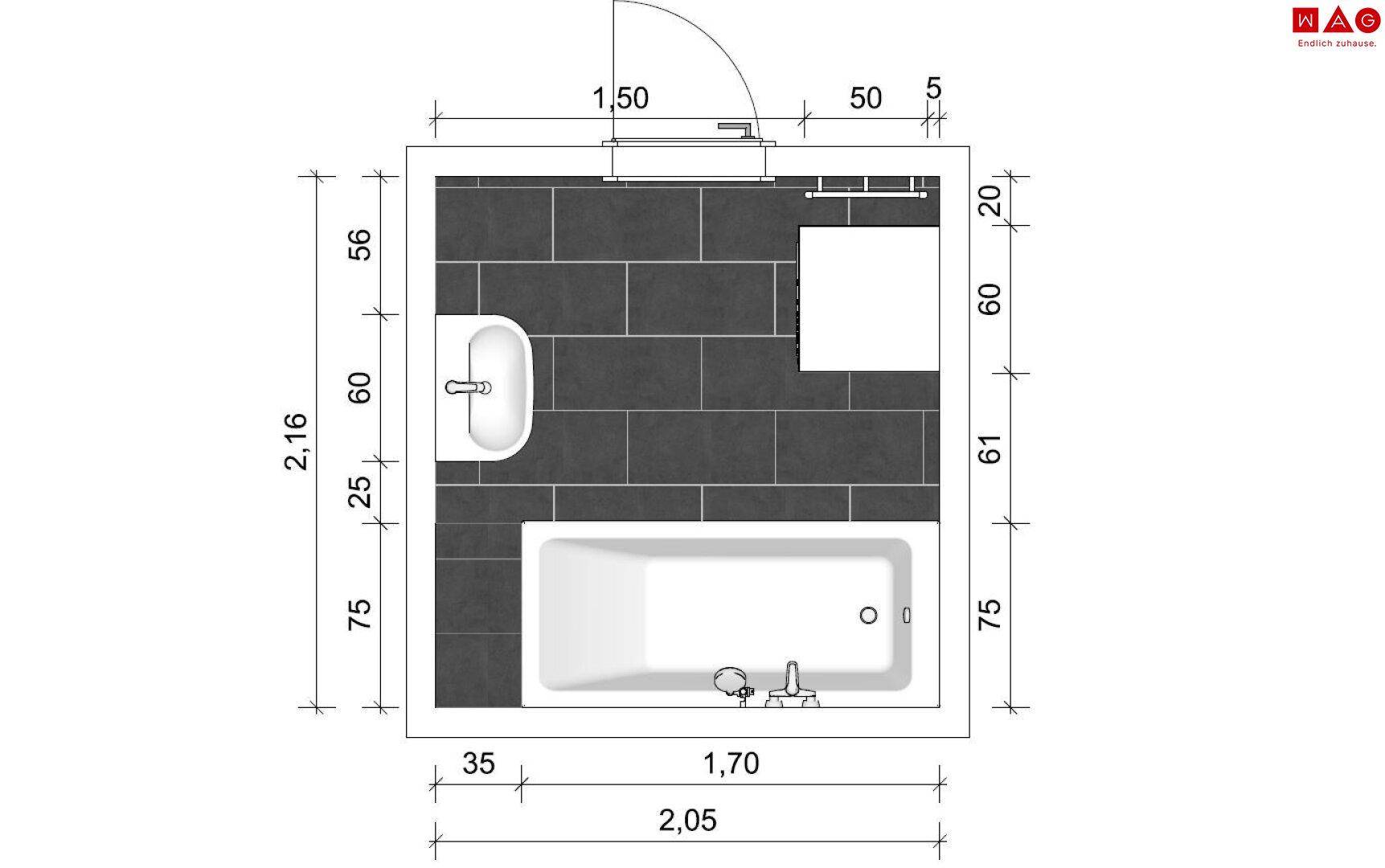 Badezimmerplan neues Badezimmer