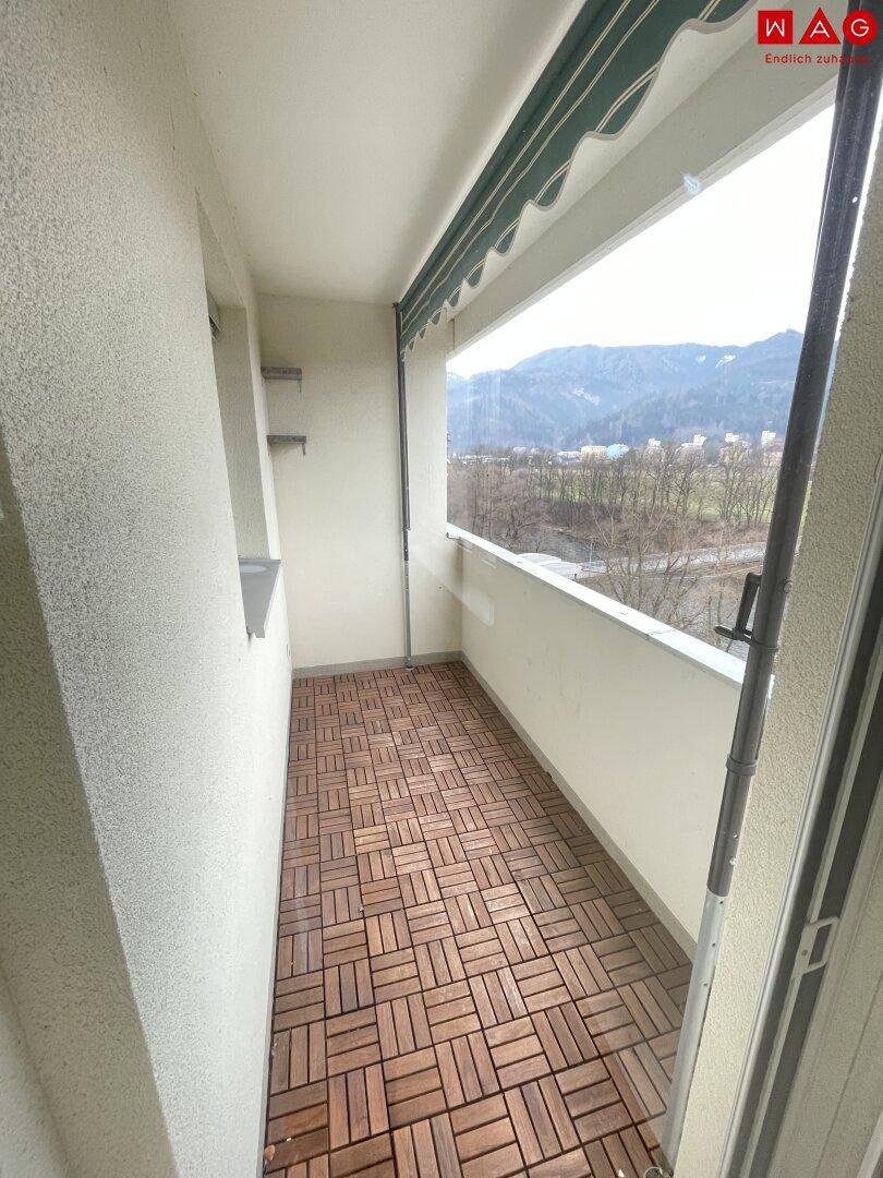 Loggia mit Ausblick über die Mur