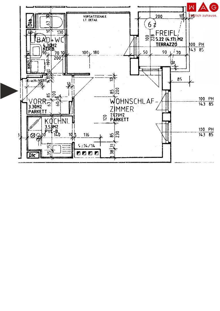 Plan Sebekstraße 28, 2. Stock - Tür 19