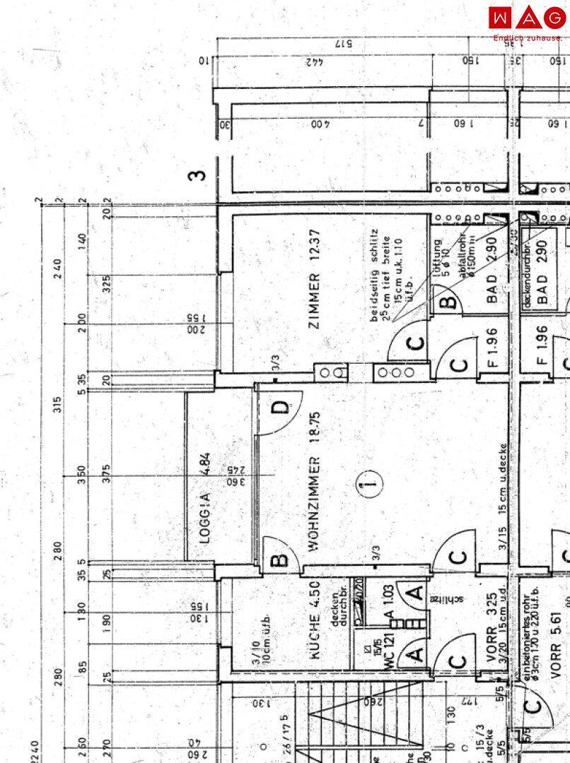 Wohnungsplan Am Bindermichl 35, 01.OG, Tür 3