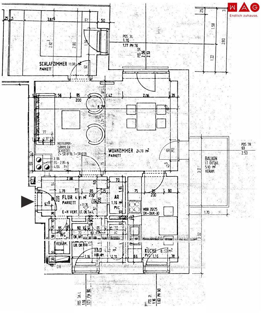 Wohnungsplan Schnitzlerweg 16, 04.OG, Tür 010r