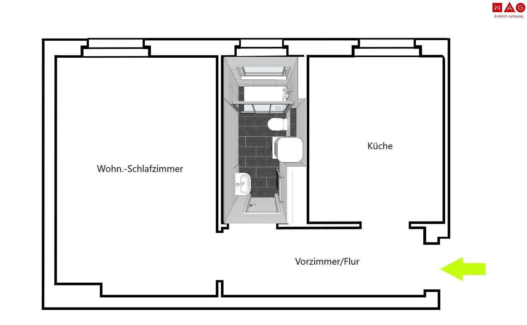 Grundrissübersicht seitenverkehrt/gespiegelt