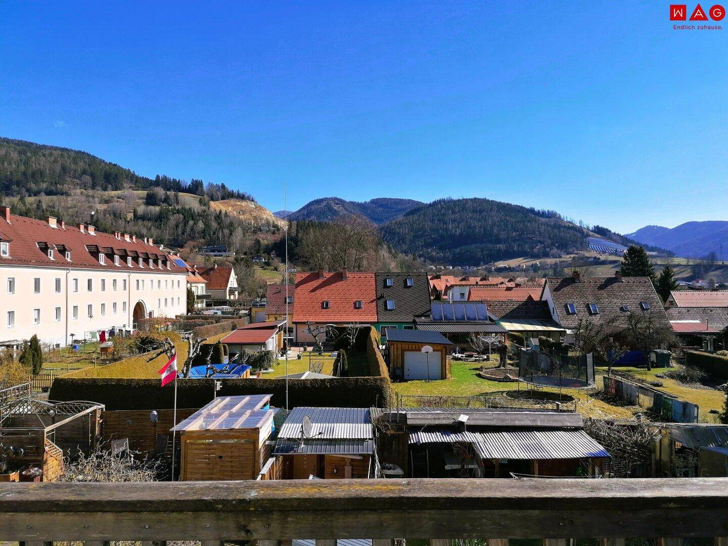Ausblick vom Balkon