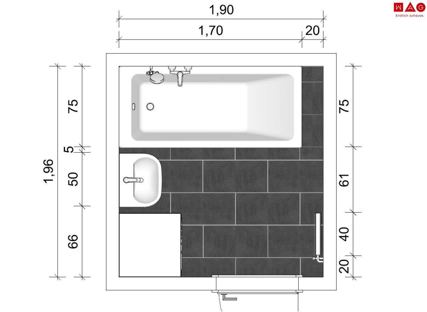 Badezimmerplan