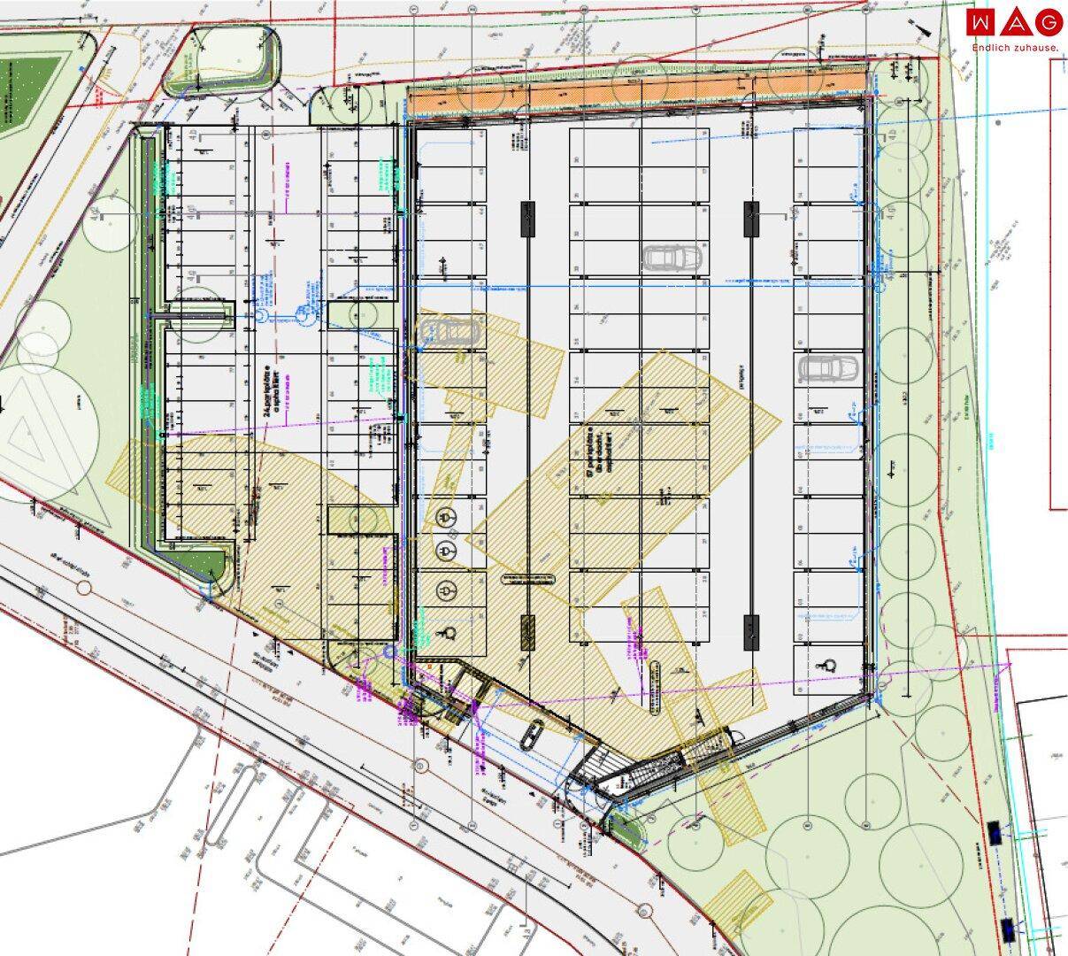 Stellplatzplan Parkhaus