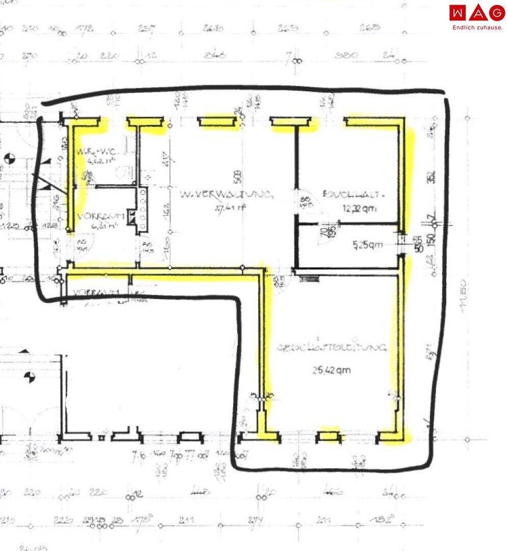 Grundriss Büro