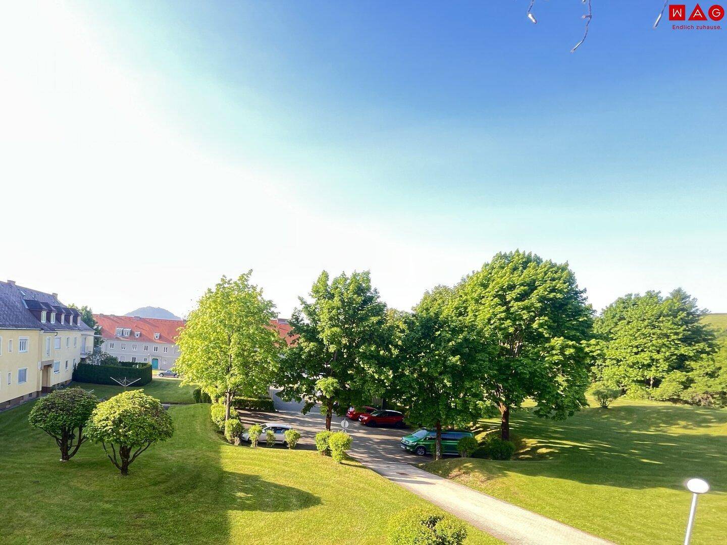 Ausblick vom Balkon