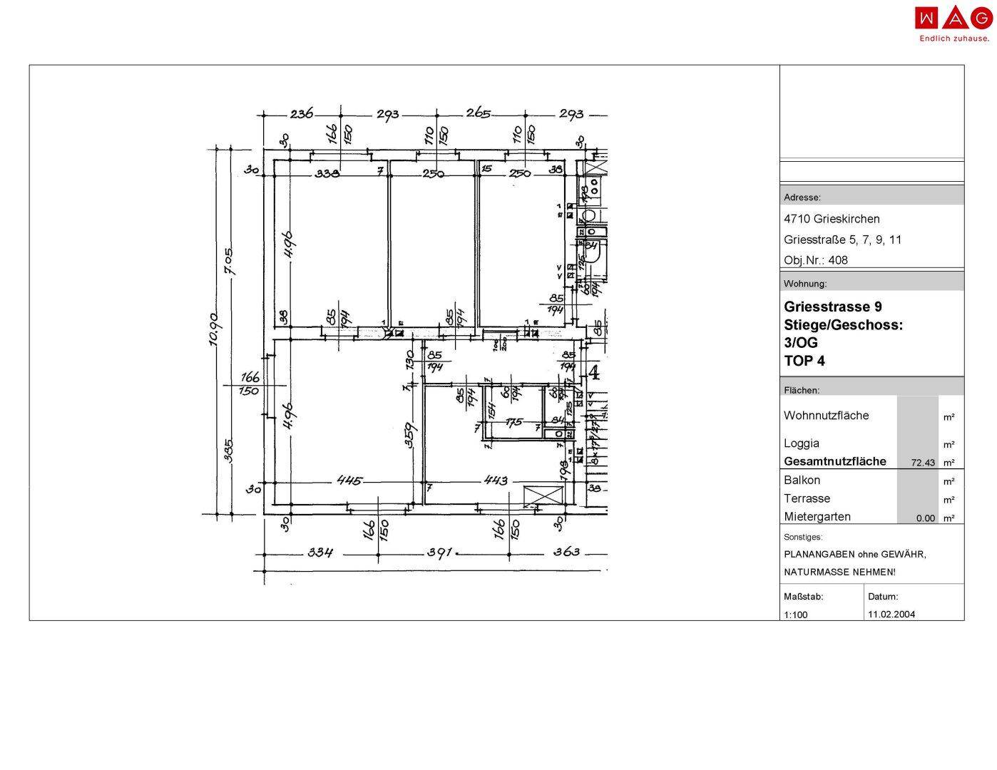 Wohnungsplan
