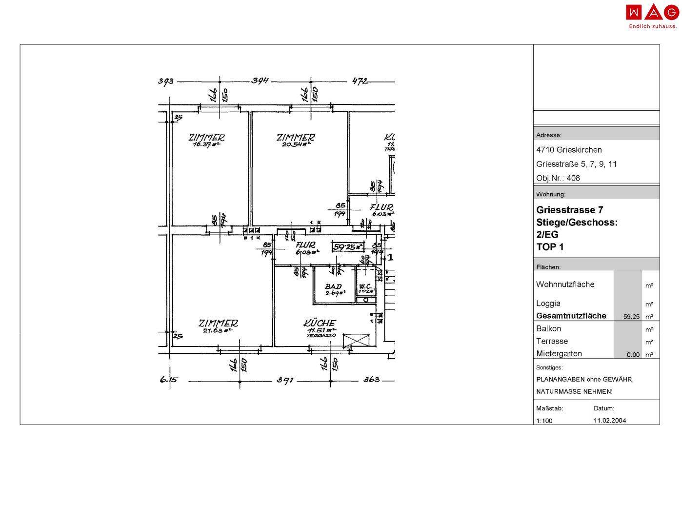 Wohnungsplan
