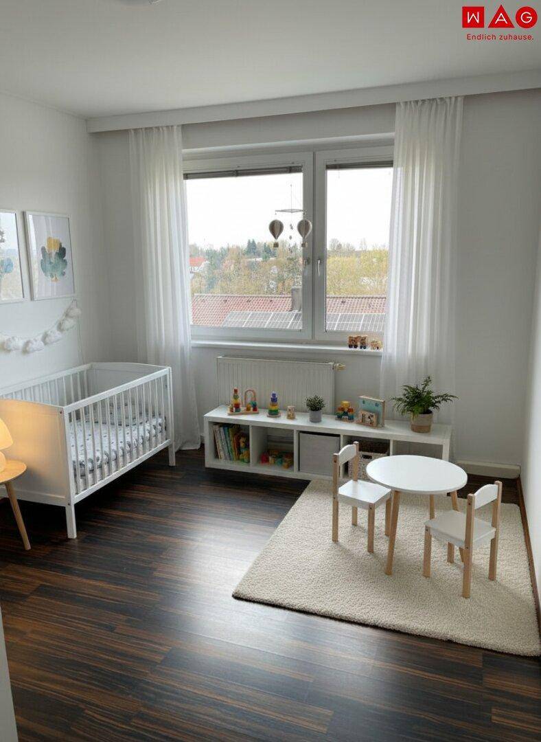 Einrichtungsvoschlag Kinderzimmer/ Büro KI generiert