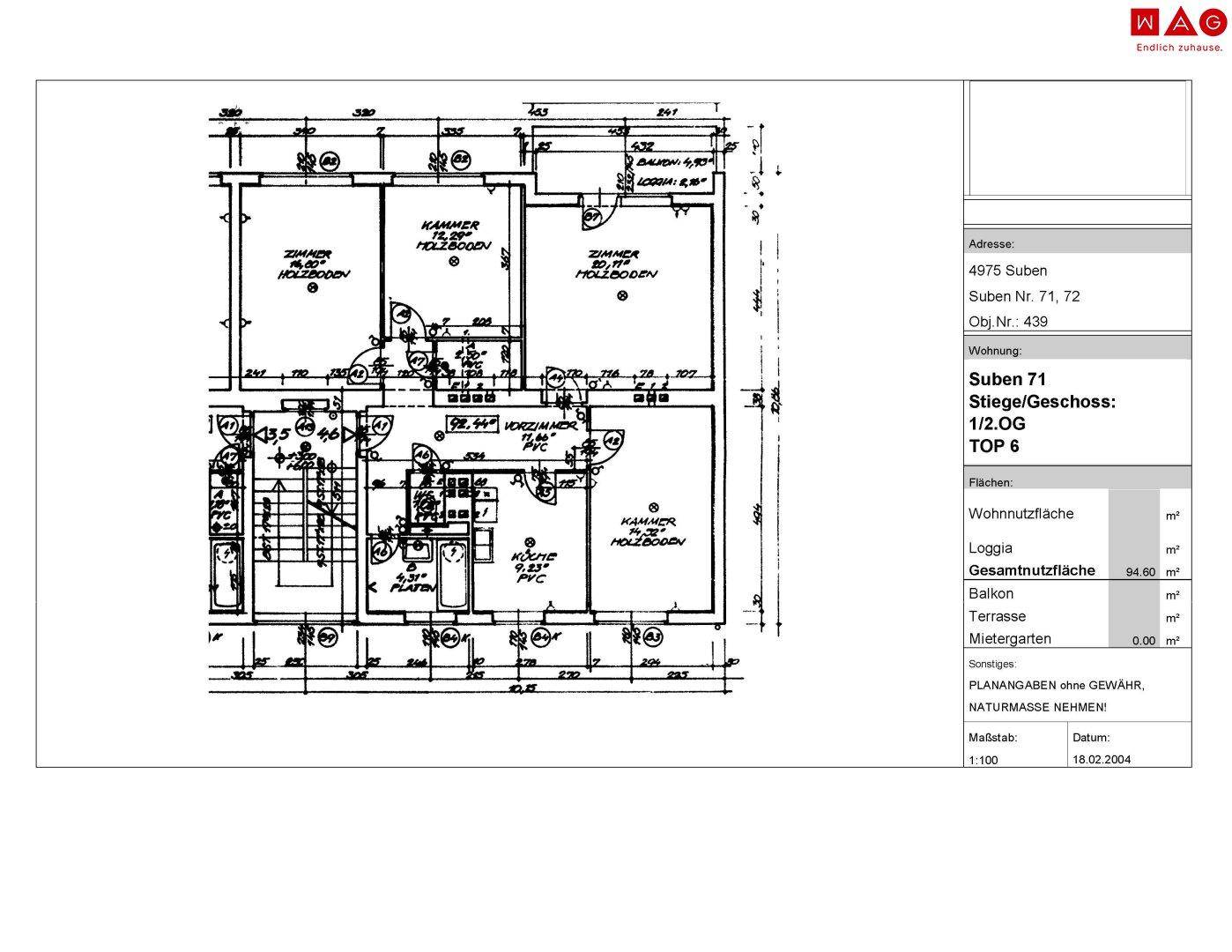 Wohnungsplan