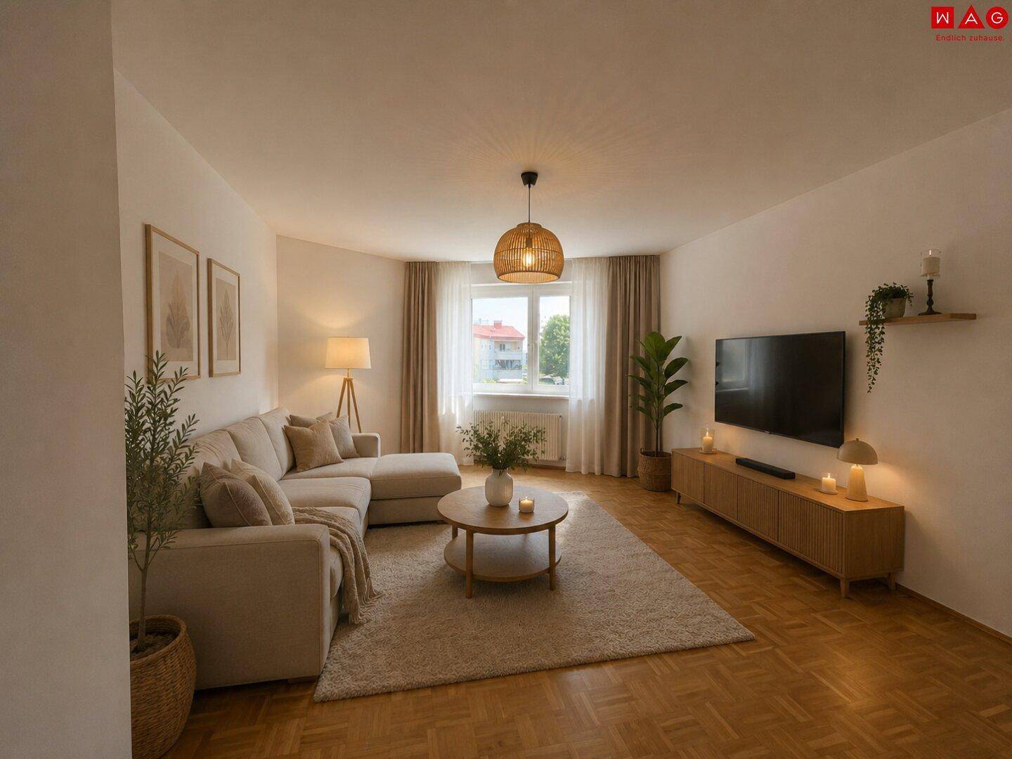 Geräumige 3-Zimmer-Wohnung mit toller Aufteilung und guter Infrastruktur in Linz/Wegscheid - Eigener TG-Abstellplatz - ACHTUNG Mietvertrag wird auf 10 Jahre befristet abgeschlossen! - Ansicht 3