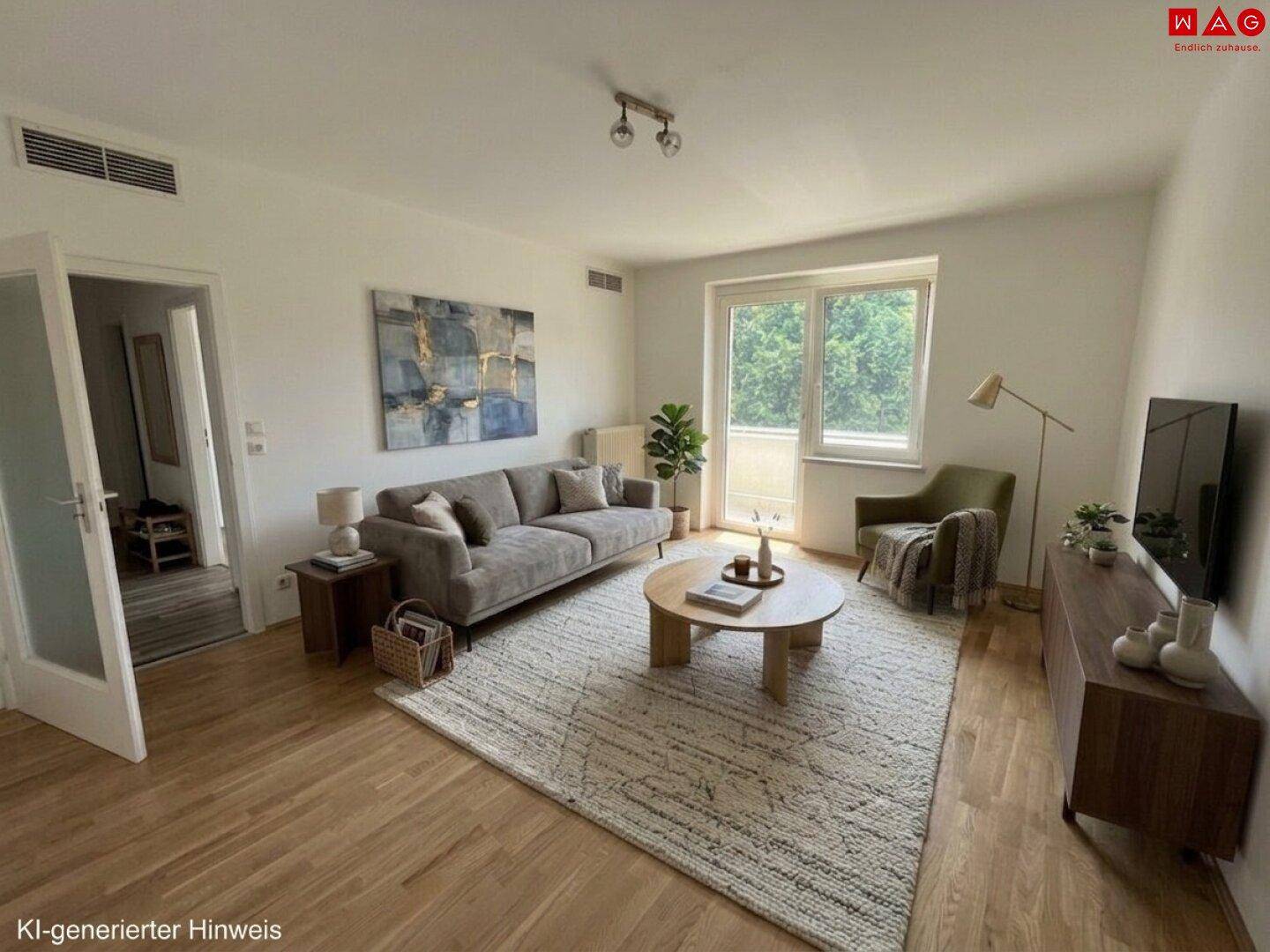 Naturnahe 3-Raum Wohnung mit Balkon! Wohn(t)raum in ländlicher Wohlfühlumgebung, mitten in der wunderbaren Pyhrn-Priel Bergwelt! frisch saniert! KEINE Befristung! - Widok 2