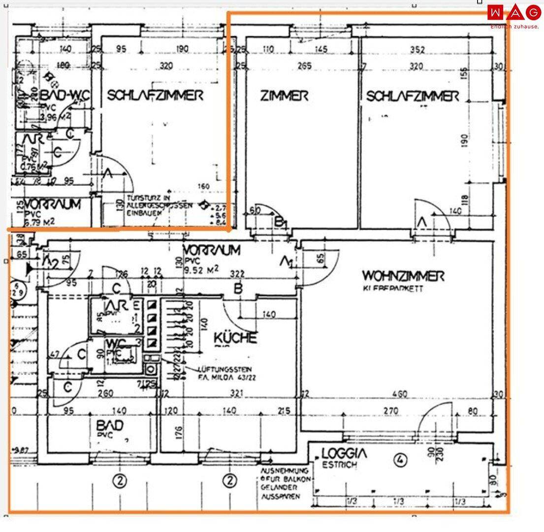 Traumhafte 3-Zimmerwohnung mit XXL Loggia im 2.OG mit Lift! - Mehr