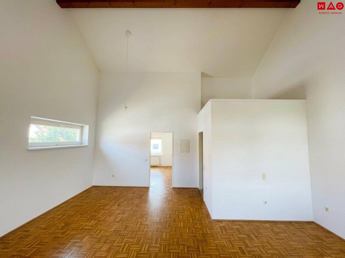Wohnküche Richtung Schlafzimmer