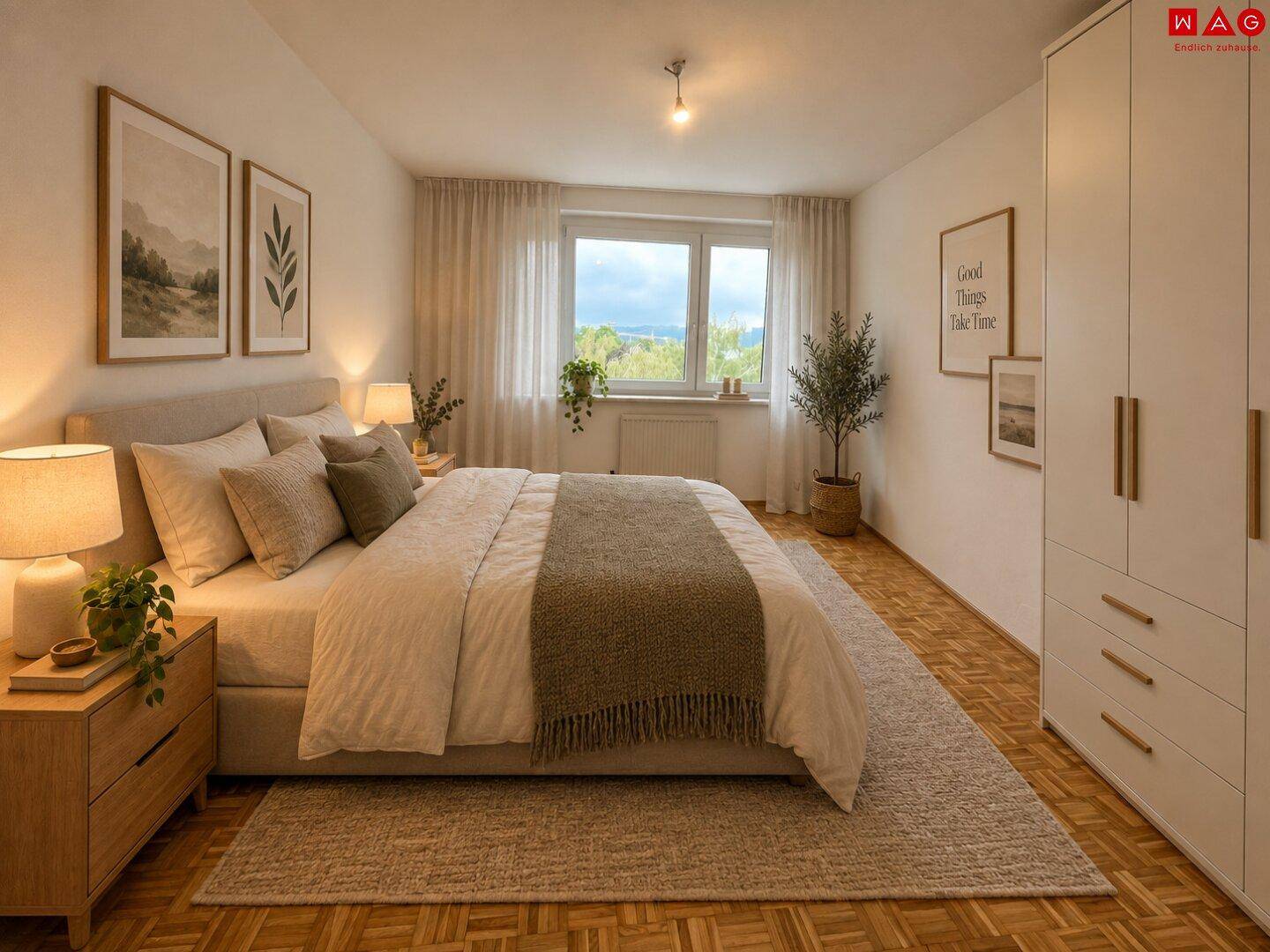 KI generiertes Schlafzimmer