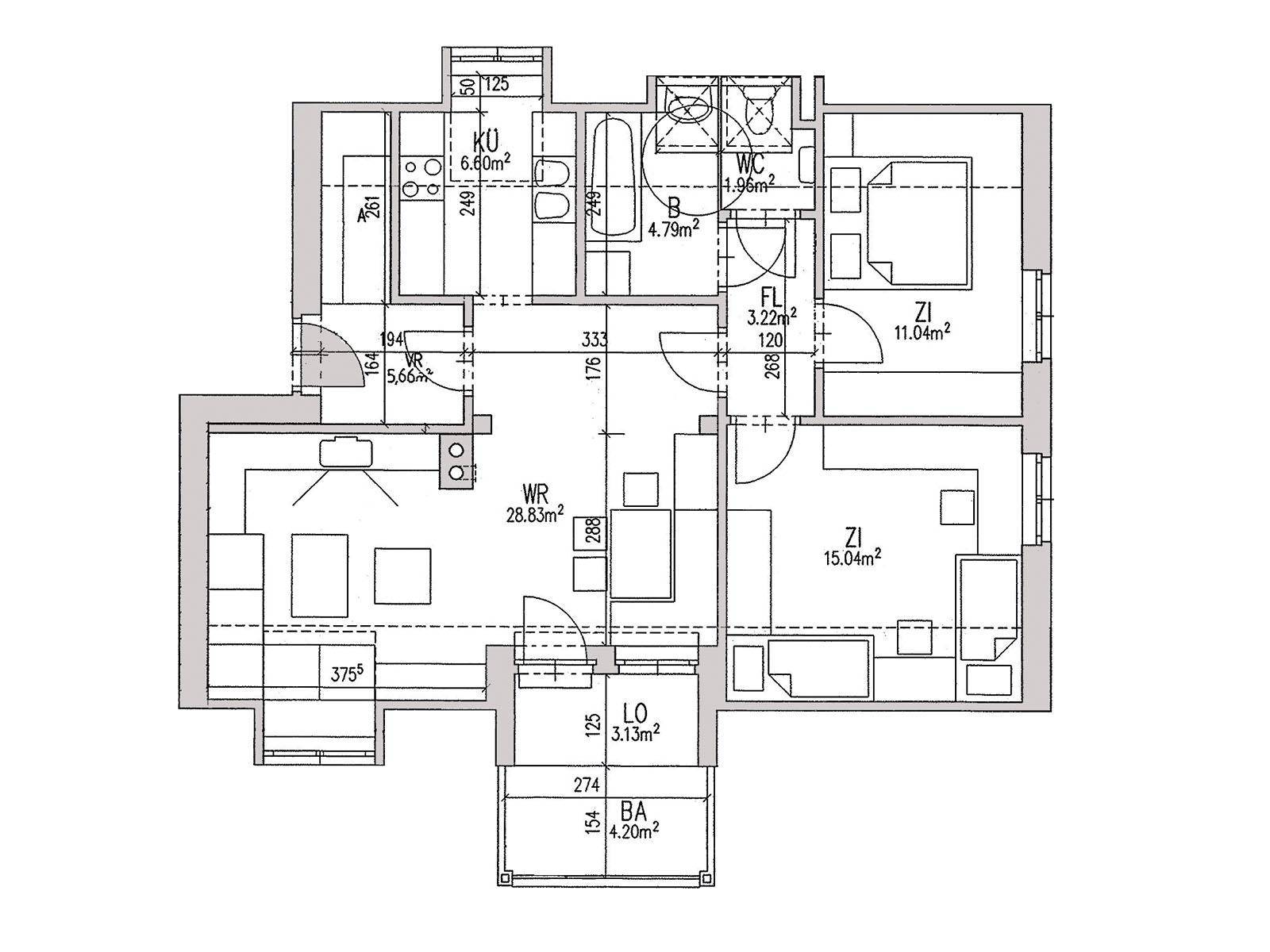 Lichtdurchflutete 3-Zimmer-Wohnung mit Balkon in Thermenregion - geförderte Miete ODER geförderte Miete mit Kaufoption - 3 Zimmer – pohled 2
