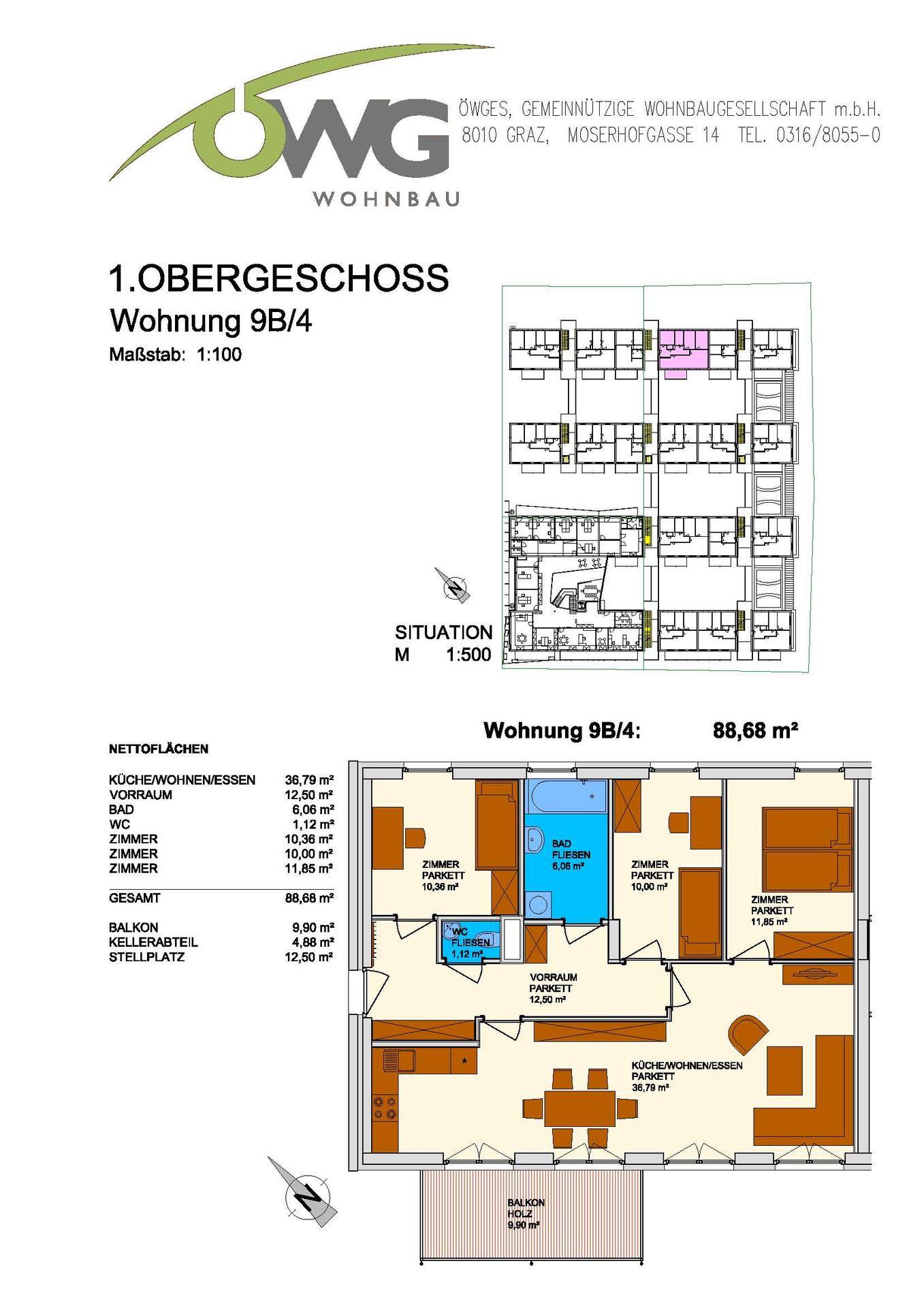 4-Zimmer-Wohnung mit Balkon in zentraler Lage - geförderte Miete ODER geförderte Miete mit Kaufoption - 4 Zimmer - Widok 2