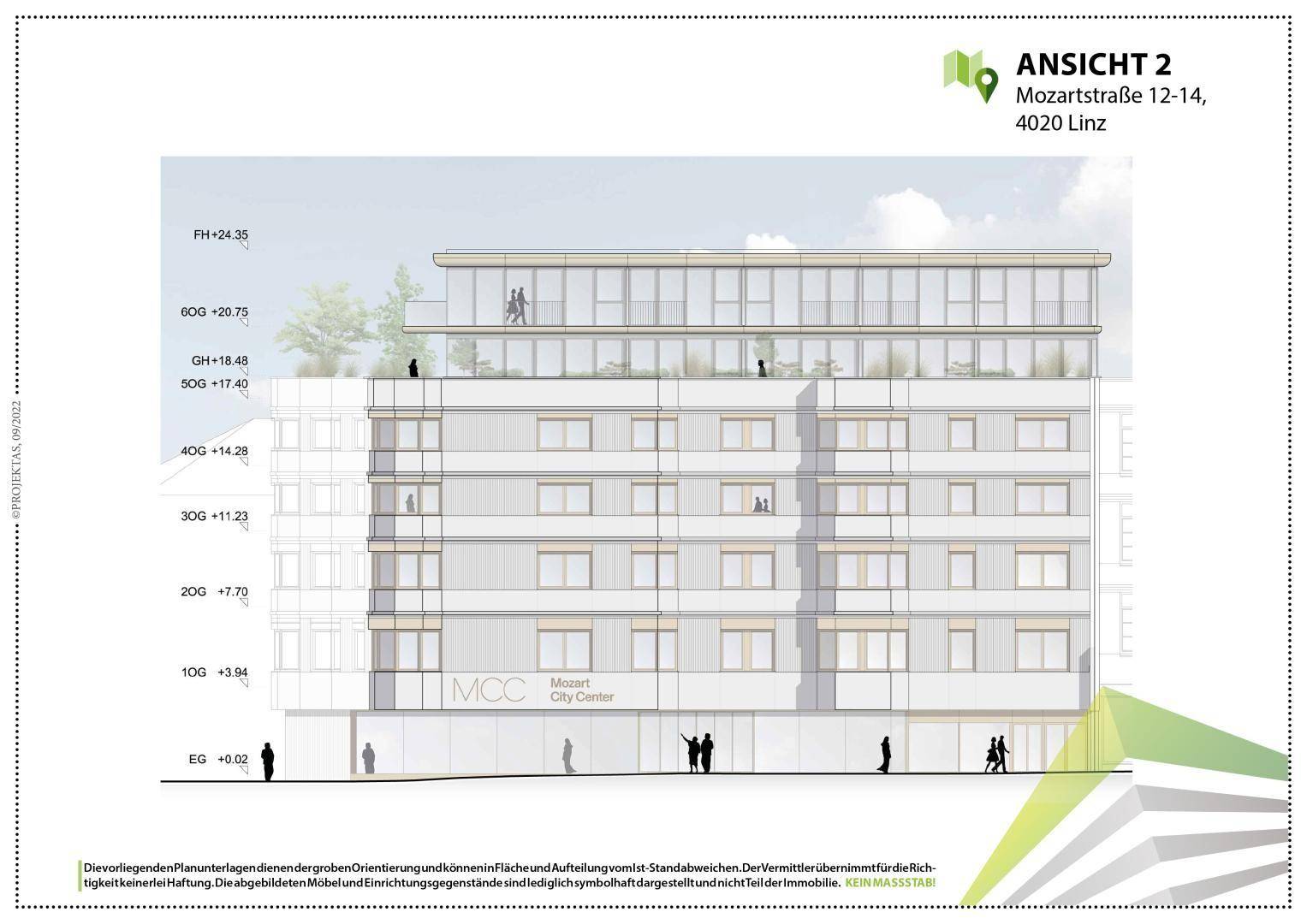 Planskizze Ansicht Mozartstrasse