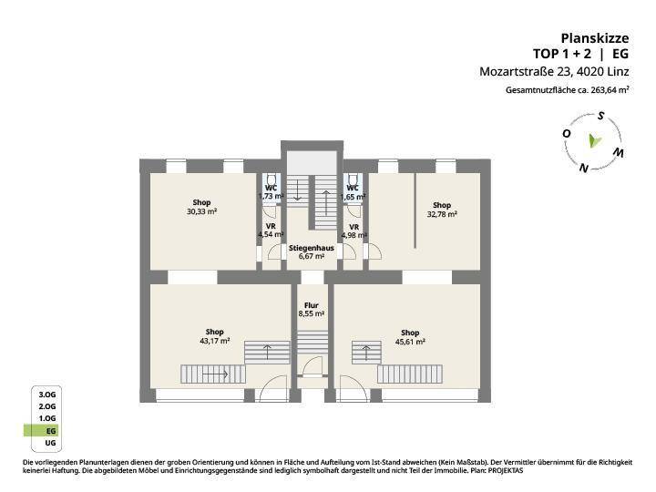 Planskizze Mozartstraße 23 EG