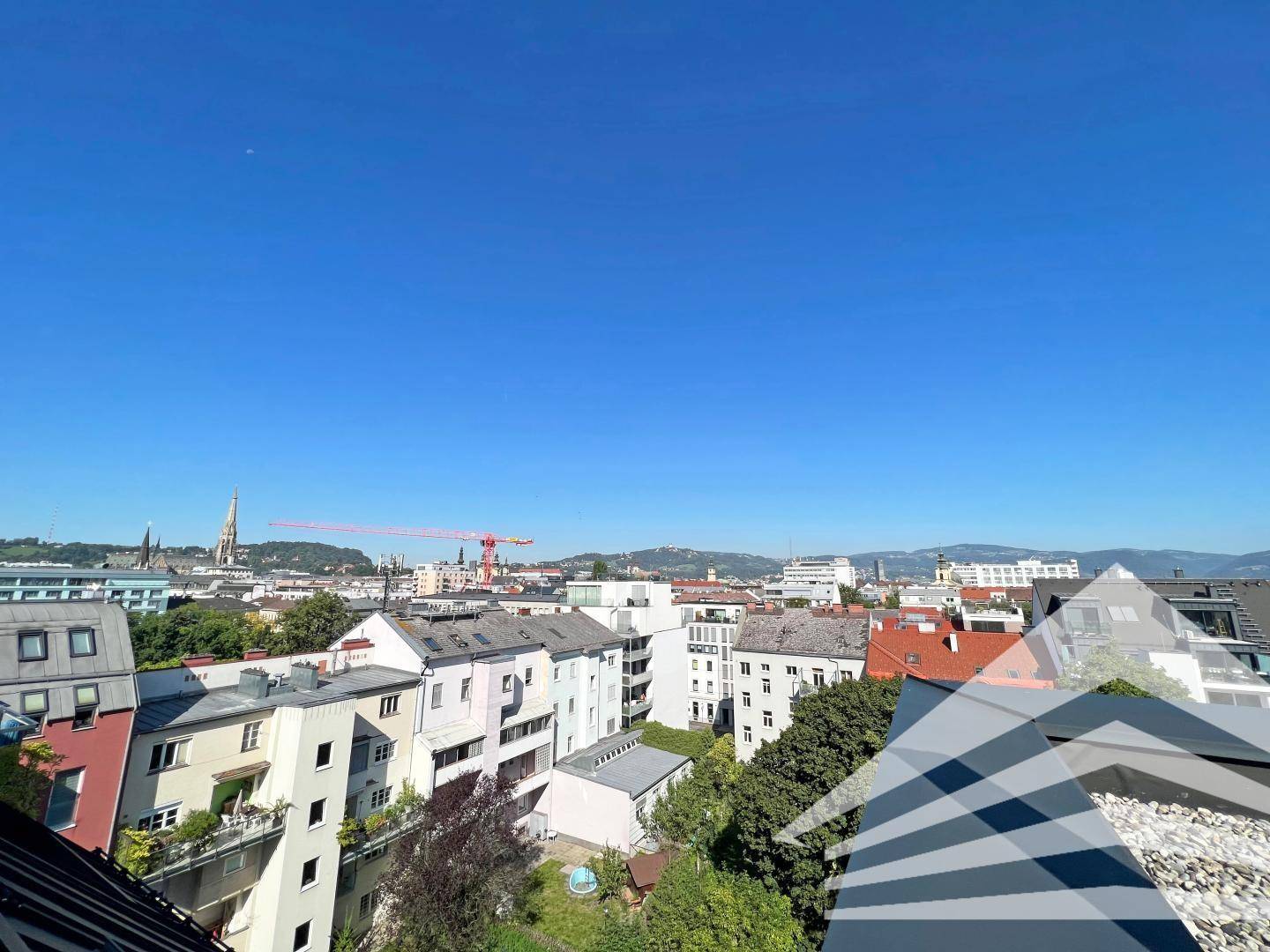 Ausblick Dachterrasse / Pöstlingberg