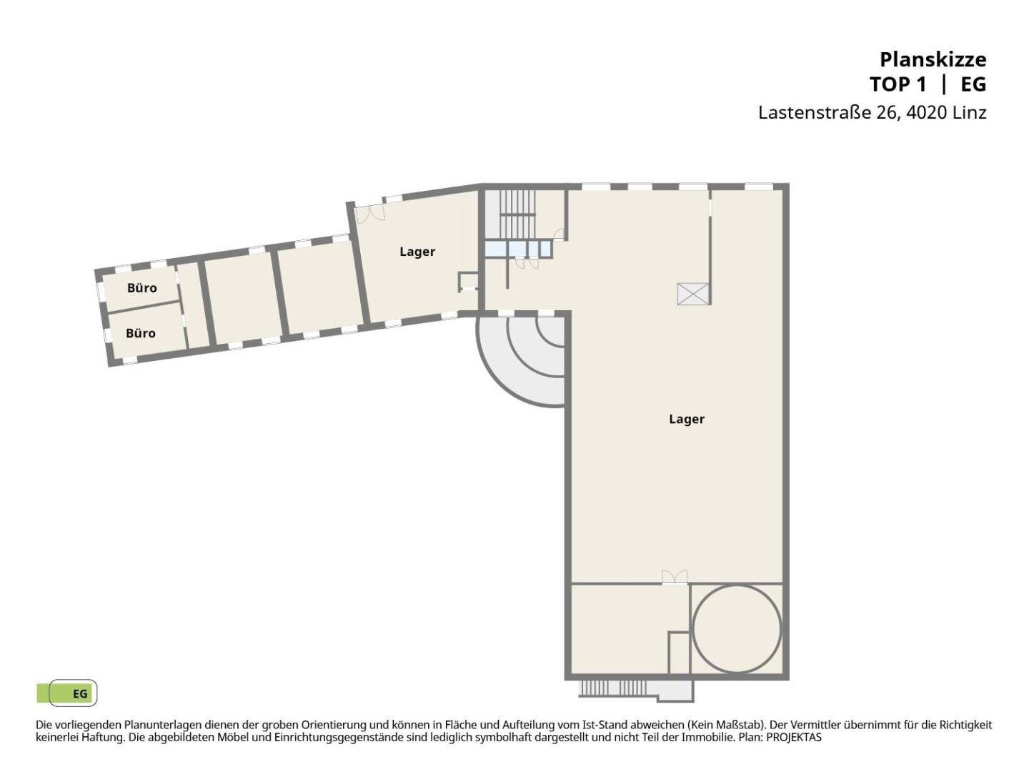 Planskizze Lastenstraße