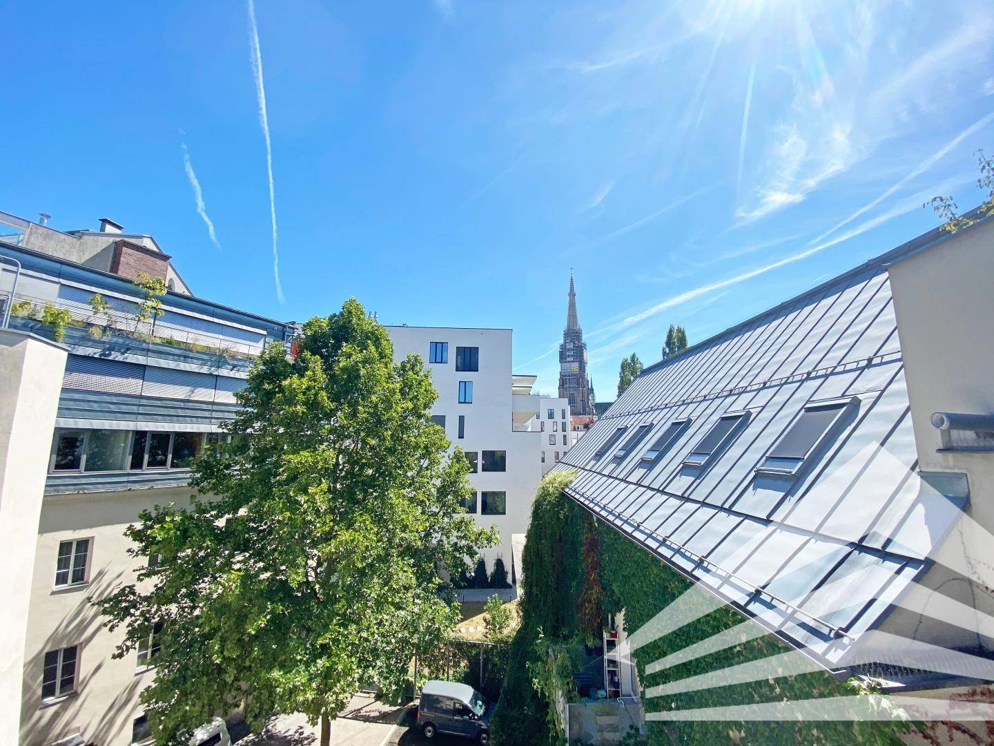 Ausblick vom Balkon