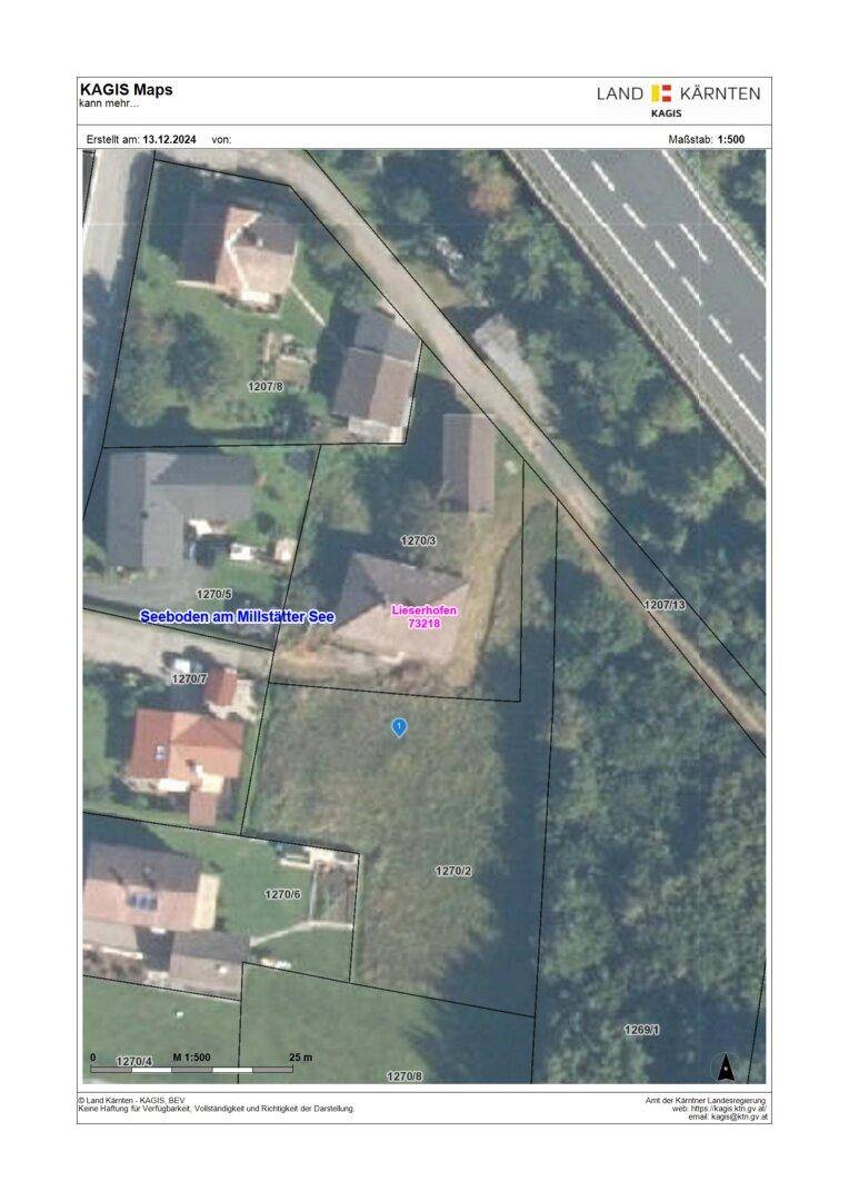 Sonniges Baugrundstück am Lurnbichl / Seeboden bei Spittal an Drau - Ansicht 6