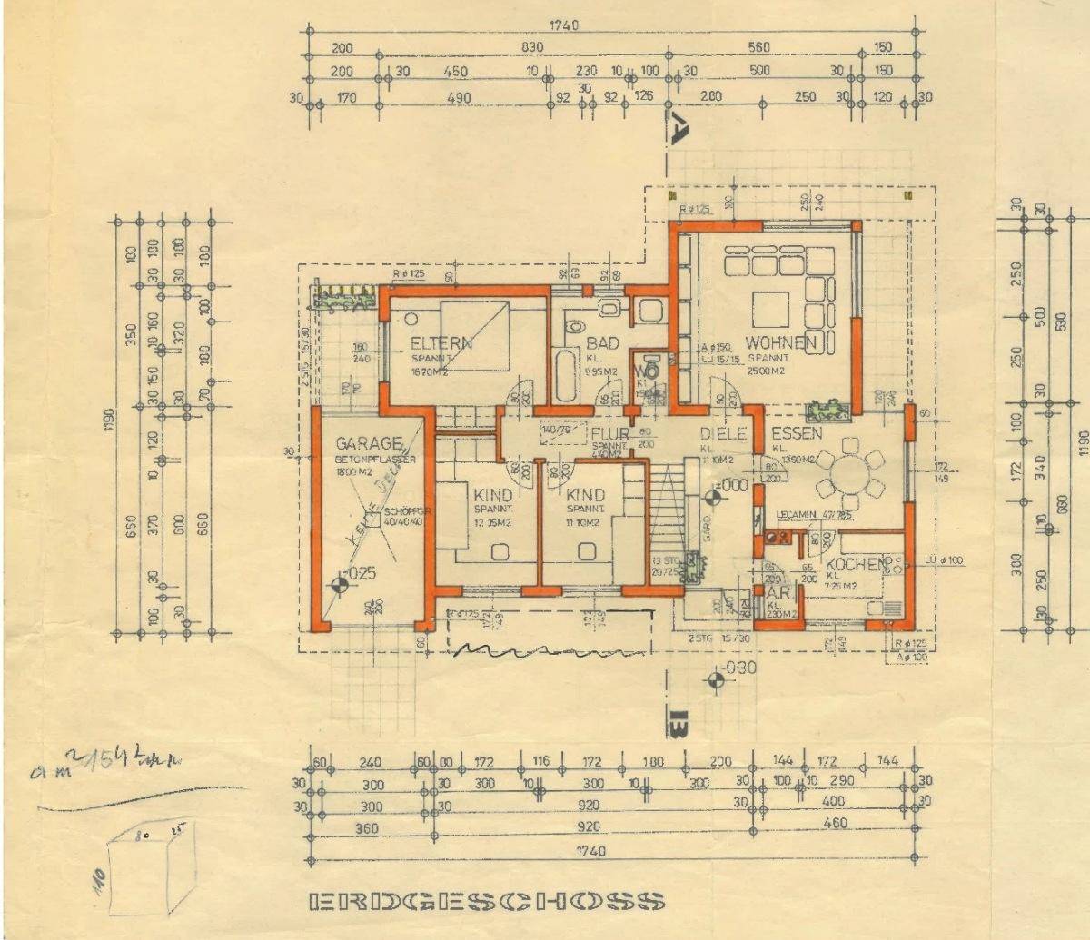 Plan Erdgeschoß