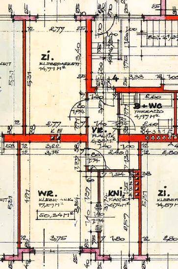 Detaillierter Grundriss mit Raumaufteilung und Flächenangaben der Wohnung.