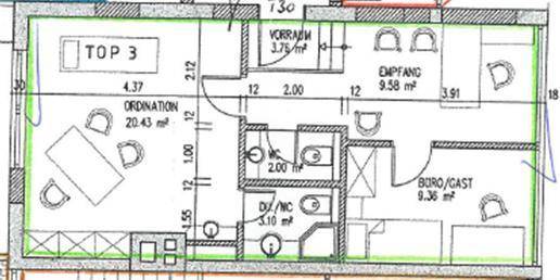 Plan Wohnung 2. OG, 48 qm