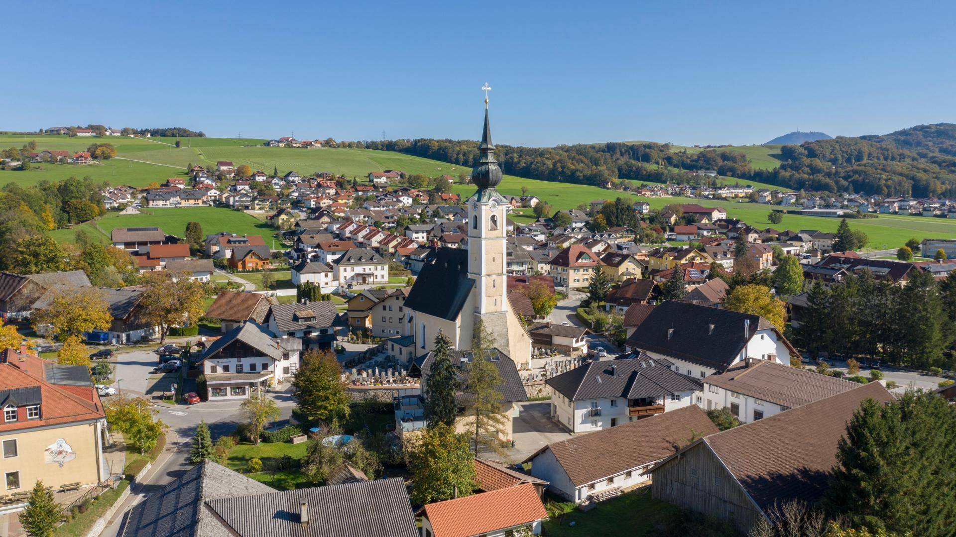 Blick auf Anthering
