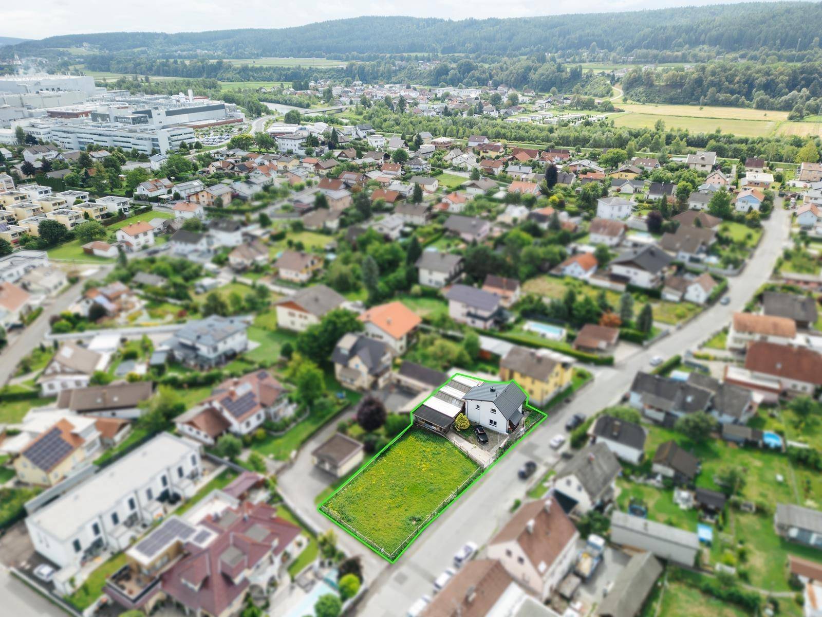 Grundstück Vogelperspektive