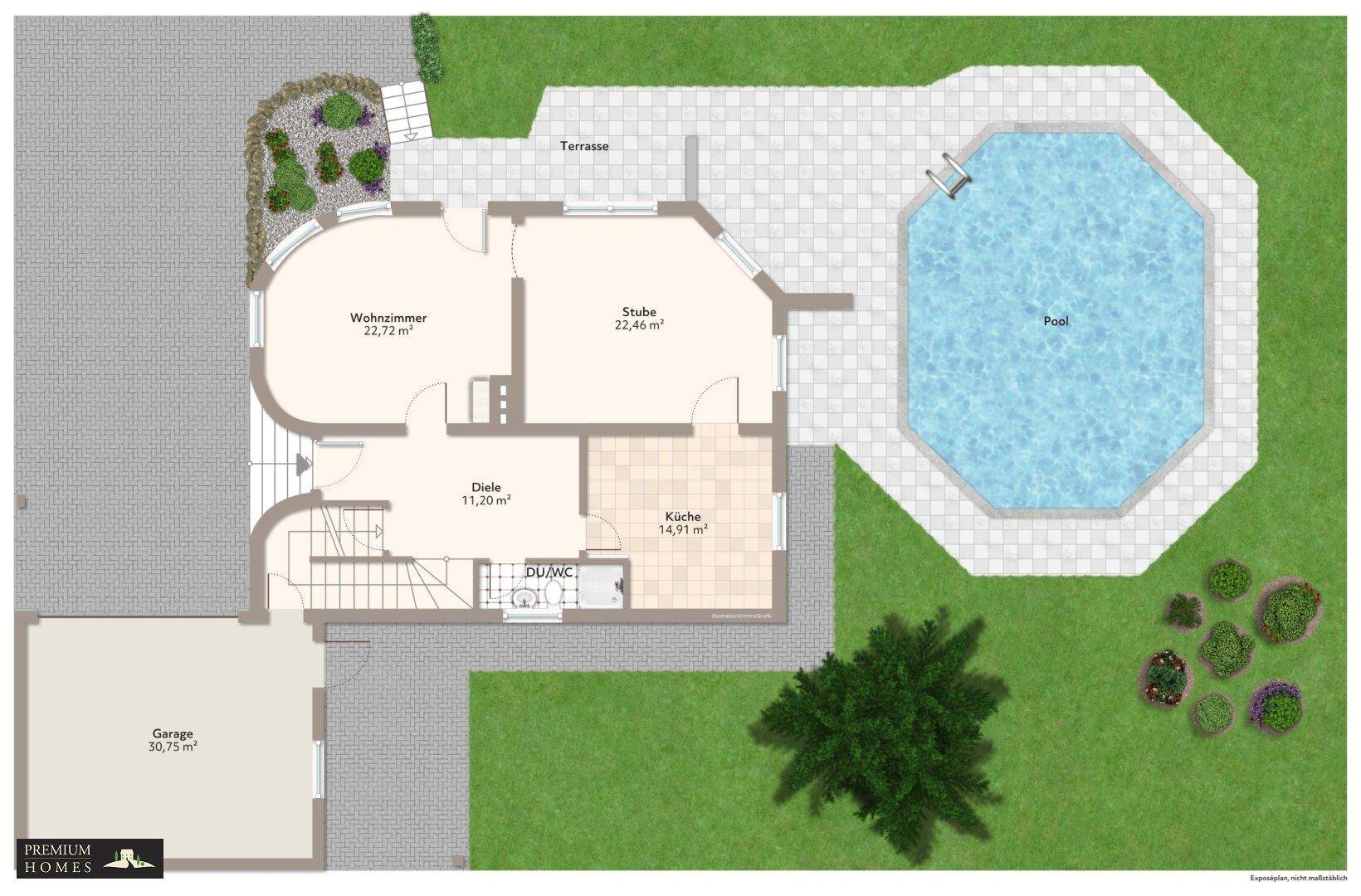 BREITENBACH AM INN - Idyllisches Einfamilienwohnhaus mit Garten, Terrasse, Balkon, Pool und überdachtem Grillplatz
