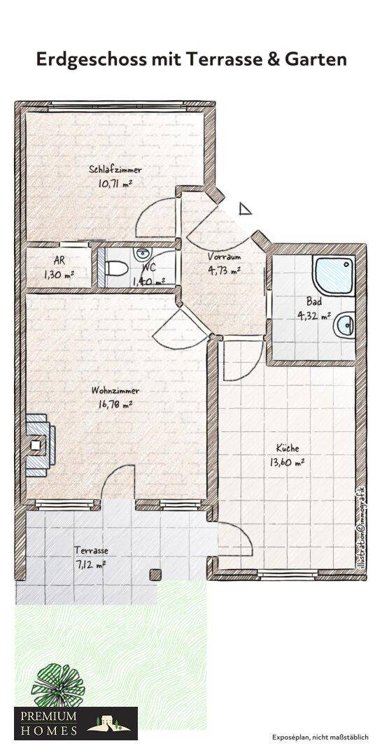 FINKENBERG - Au - idyllische Gartenwohnung - Wohnungslage