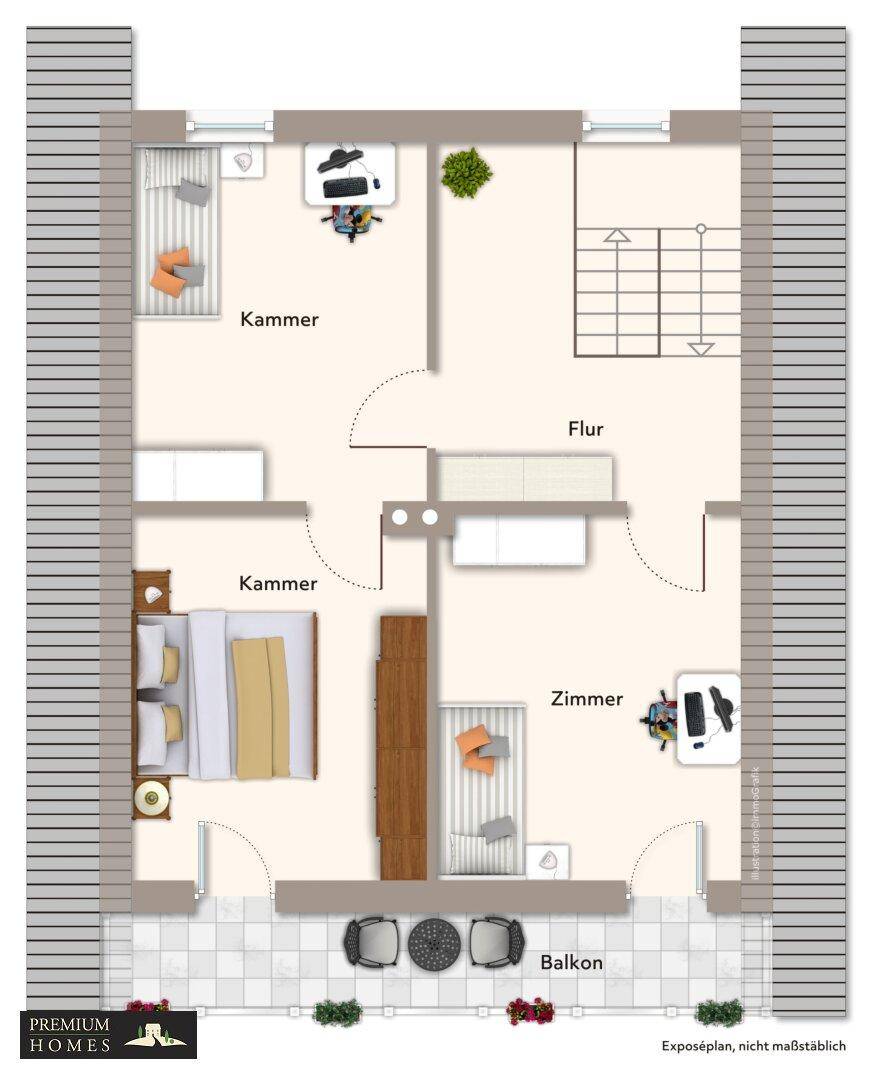 ANGATH - Renovierungsbedürftiges Einfamilienhaus - Grundriss Obergeschoss