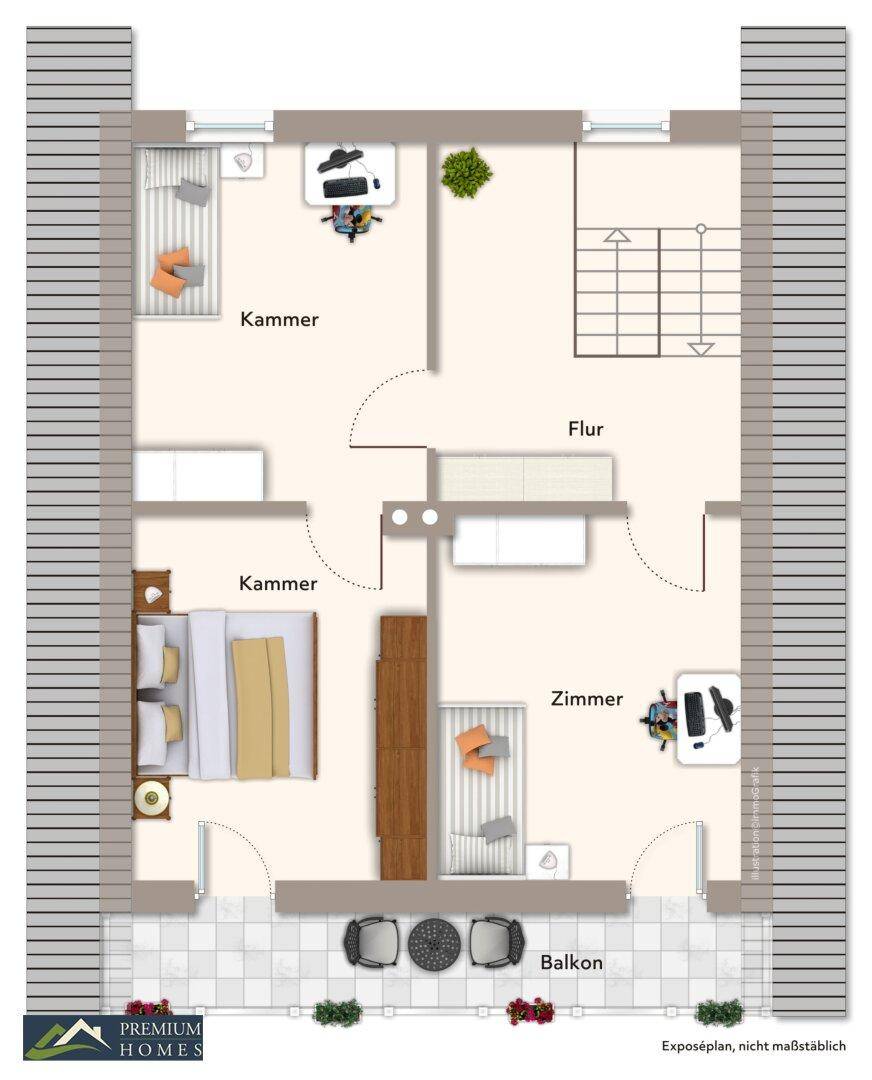 ANGATH - Renovierungsbedürftiges Einfamilienhaus - Grundriss Obergeschoss