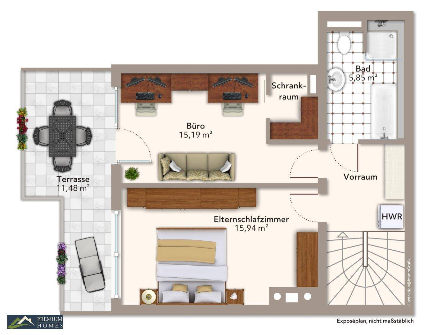 KUFSTEIN - Moderne Maisonette-Wohnung - OG2