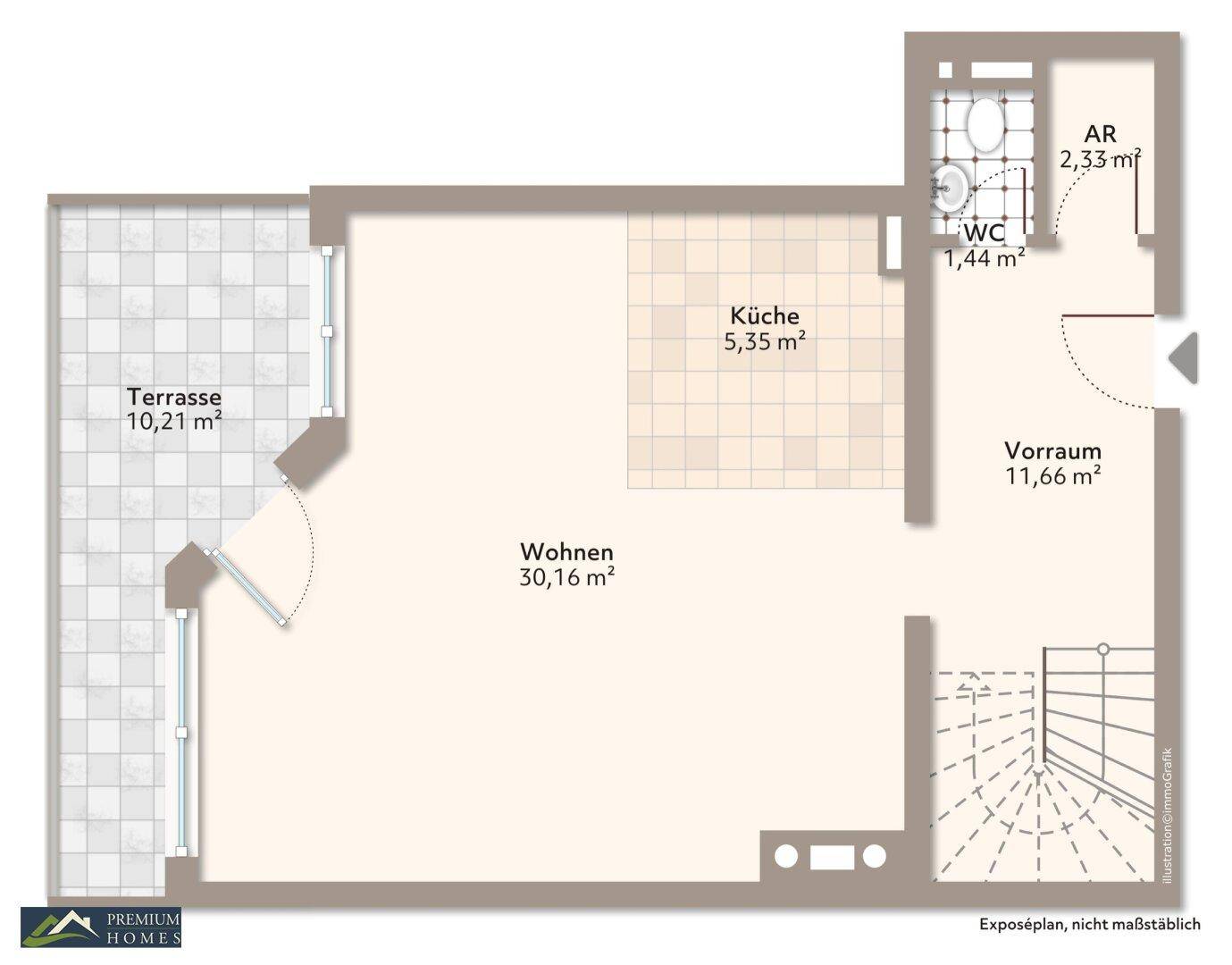 KUFSTEIN - Moderne Maisonette-Wohnung - OG1