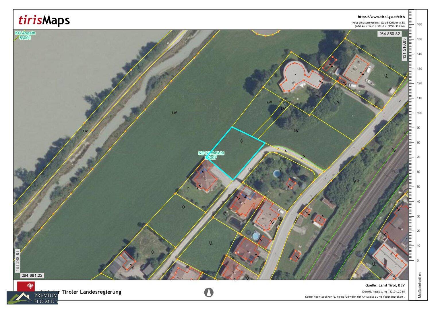 KIRCHBICHL - 726 m² Baugrund - ein Stück Natur in sehr guter, ebener Lage