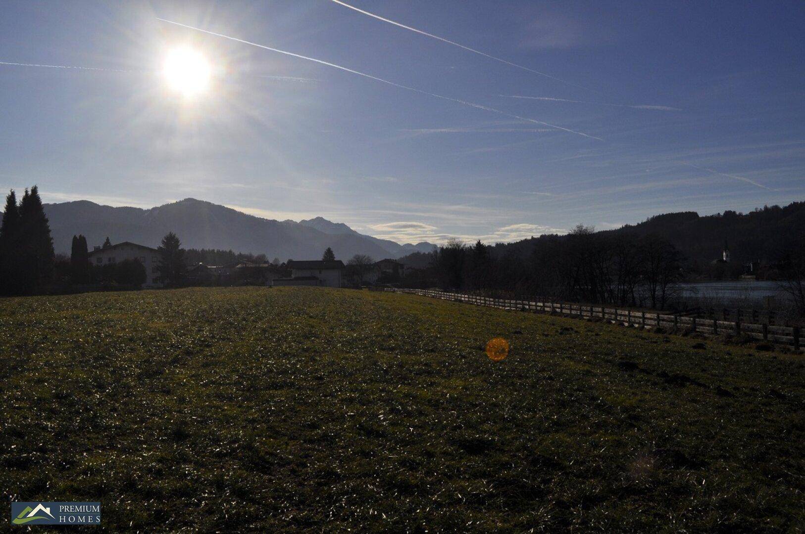 KIRCHBICHL - 726 m² Baugrund - ein Stück Natur - Aussicht Richtung Westen