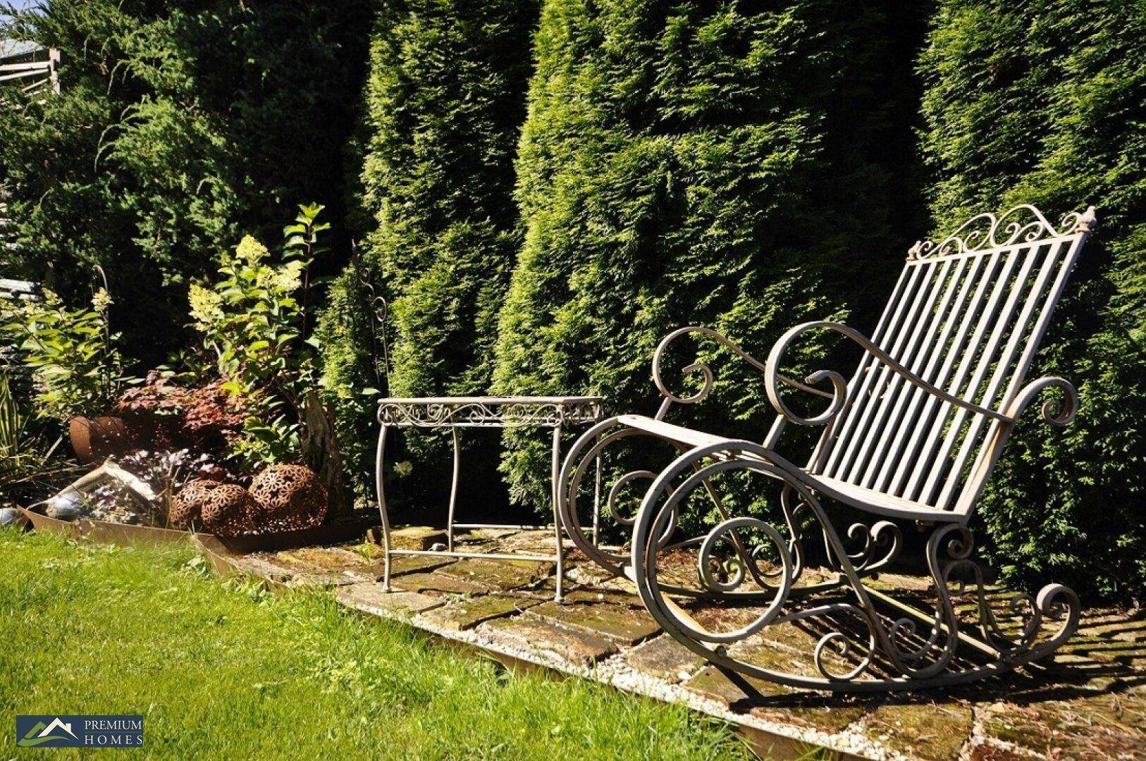 Einfamilienwohnhaus mit viel Gemütlichkeit im Garten