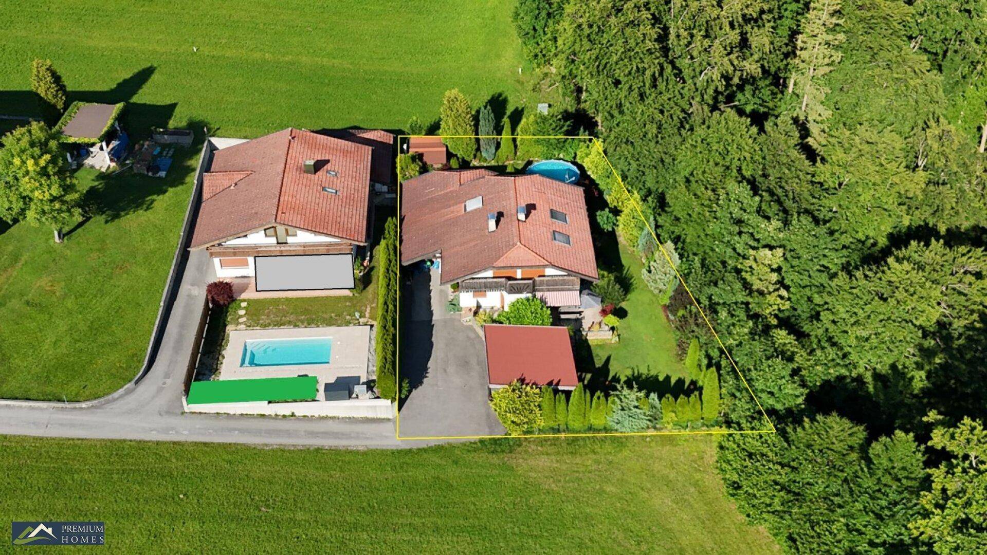 Einfamilienwohnhaus - Vogelperspektive