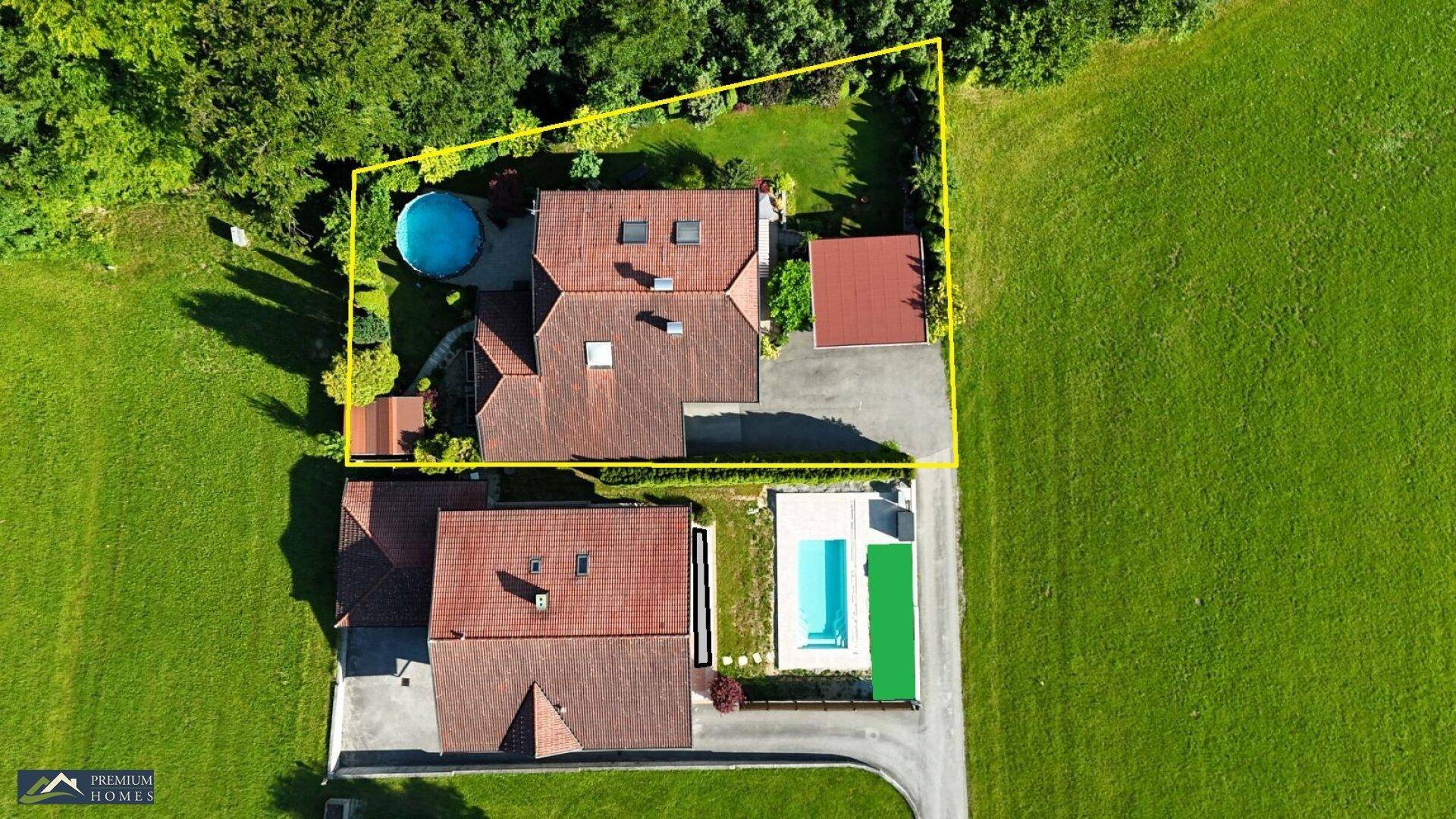 Einfamilienwohnhaus - Vogelperspektive
