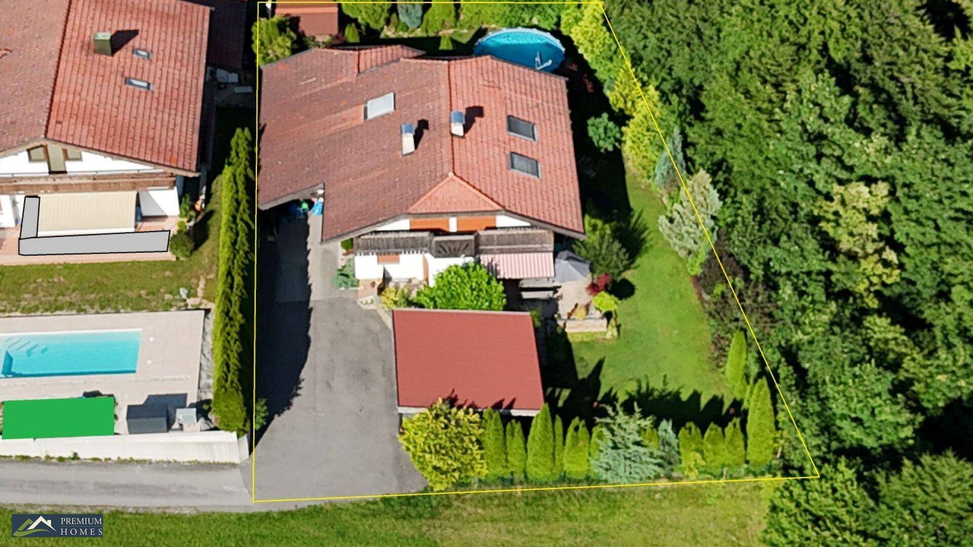 Einfamilienwohnhaus - Vogelperspektive