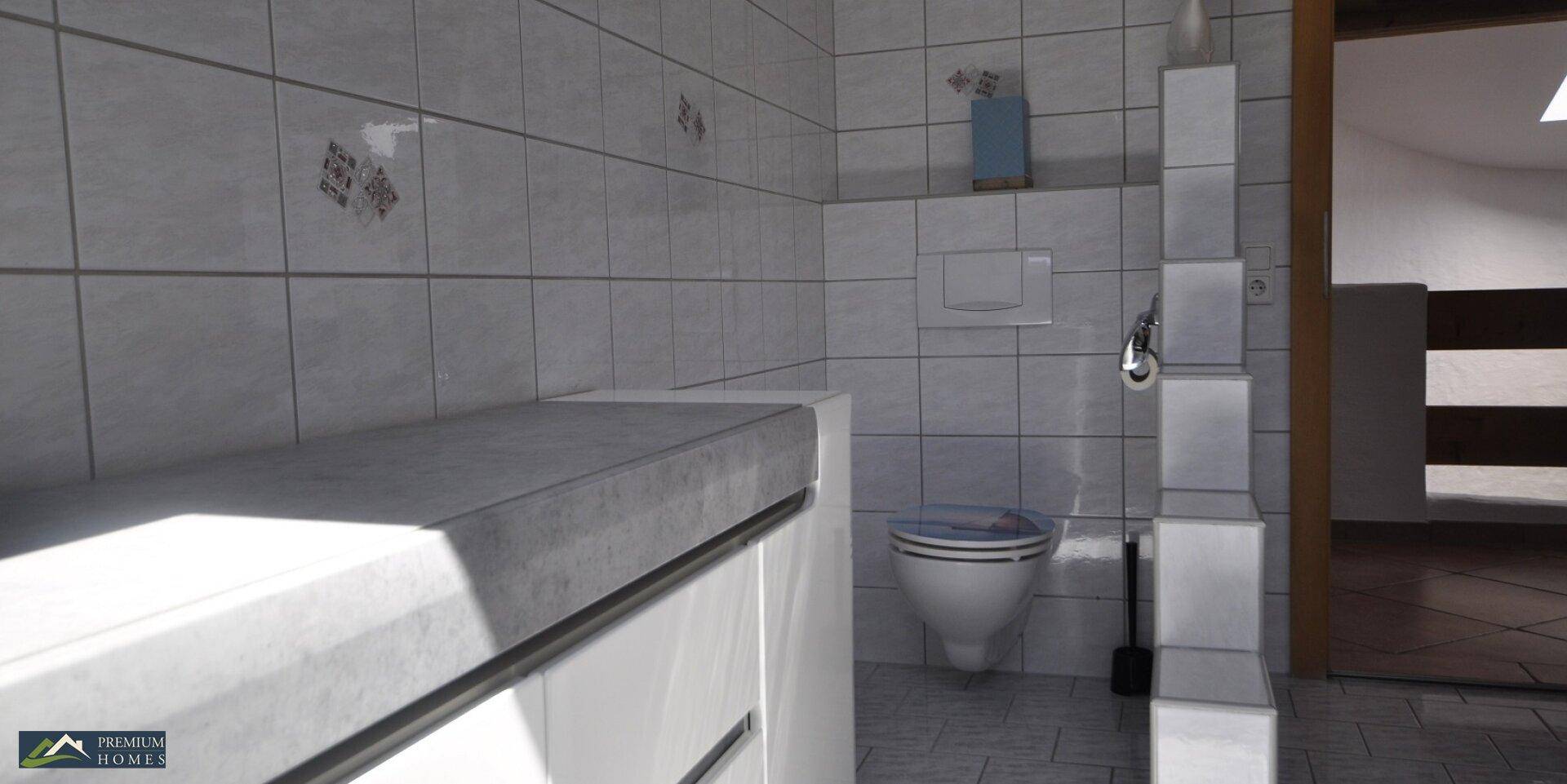 Einfamilienwohnhaus Bad mit Toilette
